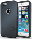 SLATE NAVY SLIM TOUGH SHIELD MATTE ARMOR HYBRID CASE COVER FOR iPHONE 6 (4.7")