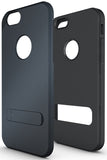 SLATE NAVY SLIM TOUGH SHIELD MATTE ARMOR HYBRID CASE COVER FOR iPHONE 6 (4.7")