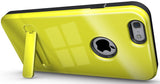 YELLOW SLIM TOUGH SHIELD GLOSSY ARMOR HYBRID CASE COVER SKIN FOR iPHONE 6 (4.7")