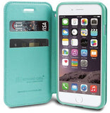 MINT TEAL INFOLIO WRIST STRAP LANYARD WALLET CREDIT CARD CASE FOR iPHONE 6 PLUS