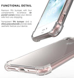 AquaFlex Clear TPU Anti-Shock Case Cover for iPhone SE 2022/2020, SE2, SE3