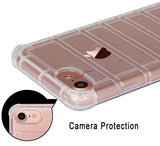Clear Airbag Cushion TPU Flexible Grip Case Cover for iPhone SE 2022/2020, 8, 7
