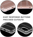 Clear Airbag Cushion TPU Flexible Grip Case Cover for iPhone SE 2022/2020, 8, 7