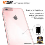 Tri-Max Clear Screen Guard TPU Full Body Wrap Case Cover for iPhone 8, iPhone 7