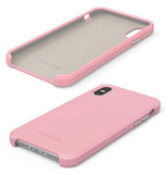 PureGear Pink SOFT-TEK Case Liquid Silicone Skin Cover for iPhone X/Xs/10/10s 10