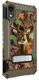 Whitetail Deer Outdoor Camo Rugged Case Cover Stand + Strap for iPhone XR (10R)