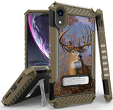 Buck Deer Camo Outdoor Hunter Rugged Case Cover Stand for Apple iPhone XR 6.1"