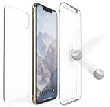 Tri-Max Clear Screen Guard Full Body TPU Wrap Case Cover for Apple iPhone Xs Max