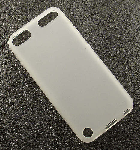 CLEAR FROST WHITE TPU CANDY SKIN CASE COVER FOR APPLE iPOD TOUCH 5 5th GEN