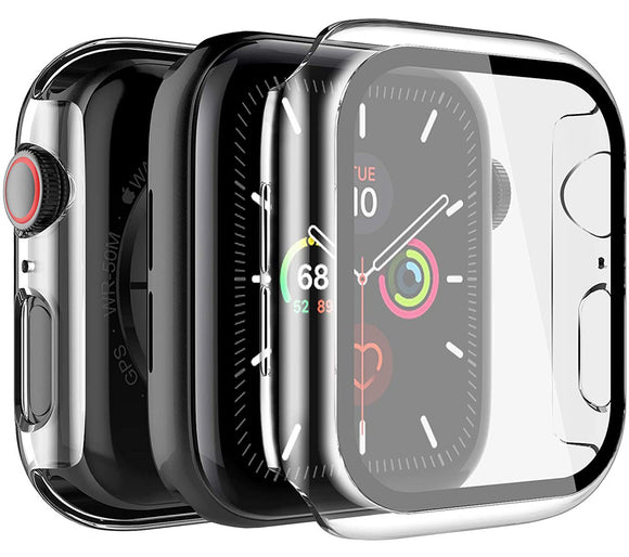Case for Apple Watch (SERIES 6/5/4/SE, 40mm) - Clear with Screen Guard Cover
