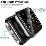 Case for Apple Watch (SERIES 6/5/4/SE, 40mm) - Clear with Screen Guard Cover