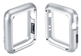 Silver Magnetic Snap Case Aluminum Hard Cover for Apple Watch (Series 4, 44mm)