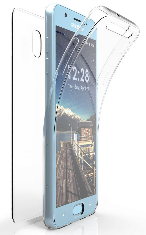 Clear Screen Guard Full Body TPU Wrap Case Cover for Galaxy Amp Prime 3, Sol 3