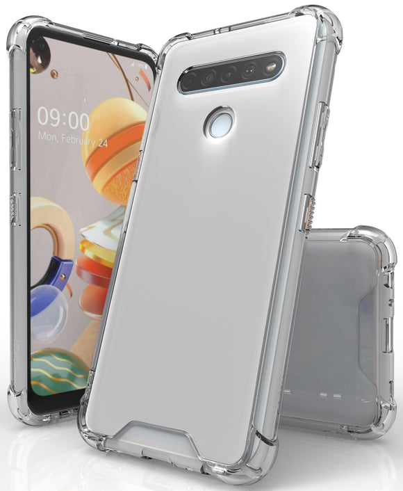 AquaFlex Transparent Anti-Shock Clear Phone Case Slim Cover for LG K61