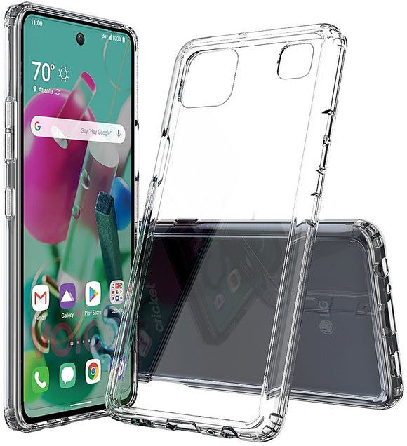 AquaFlex Transparent Anti-Shock Clear Case Slim Cover for LG K92 5G Phone