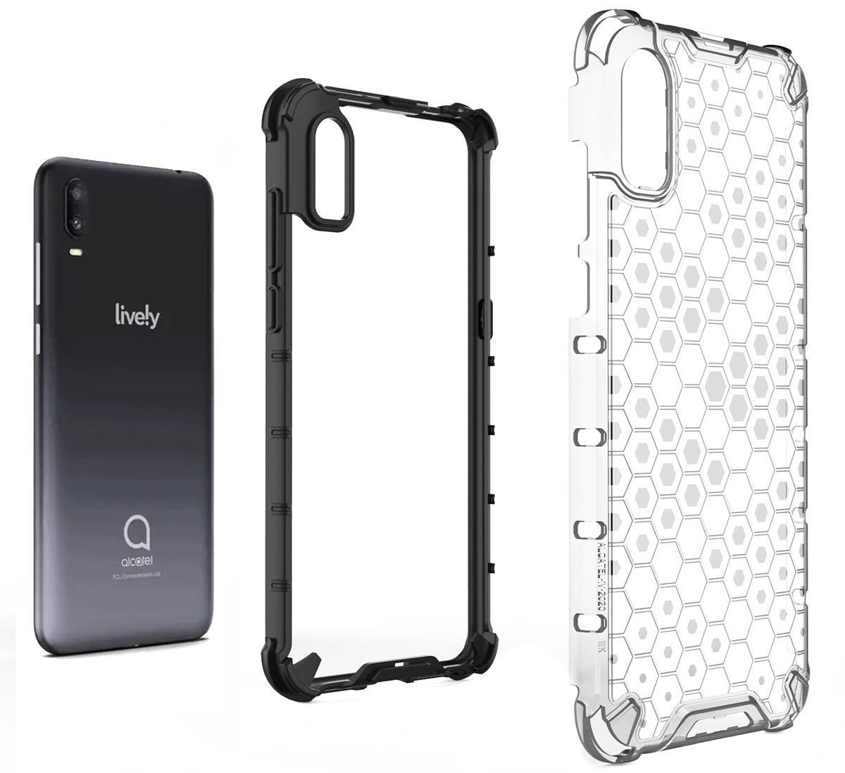 Honeycomb Hybrid Case Anti Shock Cover for Lively Jitterbug Smart