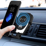 Wireless Fast Charge Gravity Link Car Mount AC Vent Holder for iPhone/Galaxy/etc