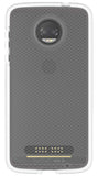 Tech21 White Clear EVO Check Case + PureGear Tempered Glass for Moto Z2 Force