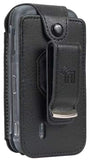 Black Vegan Leather Case Screen Cover Belt Clip for Nokia 2760 2780 Flip Phone