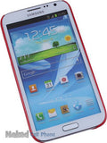 ULTRA SLIM RED PROTEX HARD SHELL CASE COVER FOR SAMSUNG GALAXY NOTE 2 II