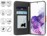 Durable Wallet Case Credit Card Slot and Wrist Strap for Samsung Galaxy Note 20