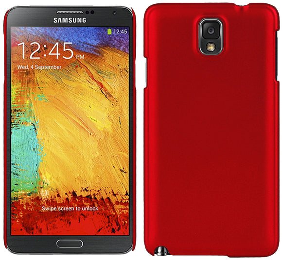RED ULTRA-SLIM PROTEX HARD CASE REAR BACK COVER FOR SAMSUNG GALAXY NOTE 3 III