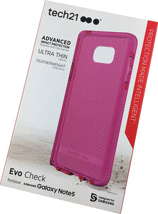 Tech21 PINK EVO CHECK ANTI-SHOCK CASE TPU COVER FOR SAMSUNG GALAXY NOTE 5
