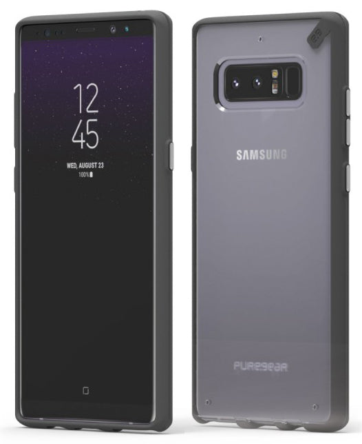 PureGear Black/Clear Slim Shell Case Hard Cover for Samsung Galaxy Note 8