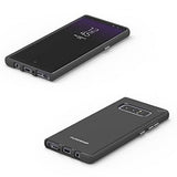 PureGear Jet Black Slim Shell Case + Tech21 Screen Protector for Galaxy Note 8