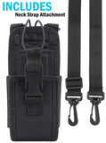Black Rugged Nylon Pouch Belt Hip Case for Zebra TC77HL USPS Mobile Scanner