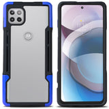 Clear Acrylic Hybrid Case Cover Secure Grip Trim for Motorola One 5G ACE, XT2113