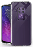 AquaFlex Transparent Anti-Shock Clear Case Slim Cover for Motorola One Zoom