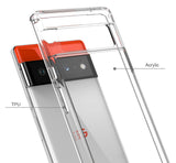 AquaFlex Transparent Anti-Shock Clear Phone Case Cover for Google Pixel 6 Pro