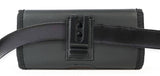 Black Vegan Leather Case Pouch Metal Belt Clip for Samsung Galaxy Z Fold 5 4 3