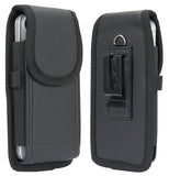 Black Leather Case Pouch Belt Clip Harness Loop for iPhone 13 Pro 12 11 XR Phone