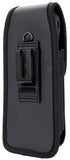 Black Leather Case Pouch Belt Loop Clip for Sonim XP10, DuraForce Ultra 5G