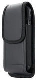 Black Vegan Leather Case Pouch Belt Loop Clip for Samsung Galaxy Z Fold 5 4 3 5G