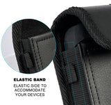 Black Leather Case Pouch Belt Clip for Kyocera DuraXV Extreme E4810 E4830 E4610