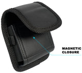 Black Leather Case Pouch Belt Loop Clip for Motorola RAZR Plus (2023/2020) RAZR+
