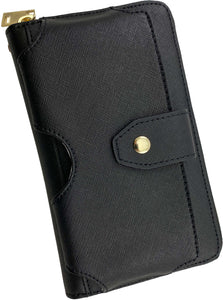 Universal Black Clutch Bag Wallet Case with Lanyard Strap for iPhone 11 XR Xs