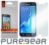 3x PureGear Tempered Glass Screen Protector for Samsung Galaxy J3 2016, J3V, SOL