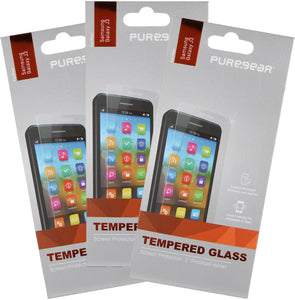 3x PureGear Tempered Glass Screen Protector for Samsung Galaxy J3 2016, J3V, SOL