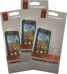 3x PureGear Tempered Glass 9H Screen Protector Crack Saver for LG K8V VS500