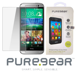 PUREGEAR HARD 9H TEMPERED GLASS SCREEN GUARD SHIELD PROTECTOR FOR HTC ONE M9
