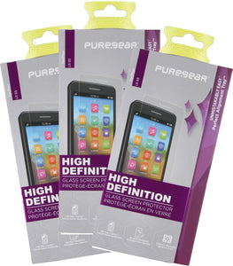 3x PureGear PureTek Tempered Glass Screen Protector with Install Tray for LG G3