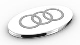 WHITE G300 3-COIL Qi WIRELESS INDUCTION CHARGER CHARGING PAD FOR CELL PHONE