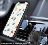 Black Rugged Case Stand + Belt Clip + Magnetic Car Mount for iPhone 12 Pro Max