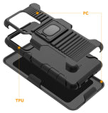 Black Rugged Case Belt Clip and Magnetic Car Mount for Samsung Galaxy S20 Ultra