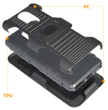 Black Grip Case + Belt Clip Holster + Magnetic Car Mount for LG Stylo 4 Q Stylus