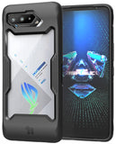 Black Rugged Case Clear Hard Acrylic Cover for Asus ROG Phone 5 Pro Ultimate